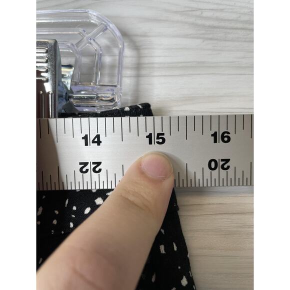 APT 9 Pants Womens 4 Black White Speckle Print Stretch Ankle Dress Cropped - Picture 4 of 11